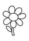 Fargeleggingsbilde blomst