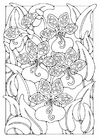 Fargeleggingsbilde blomster