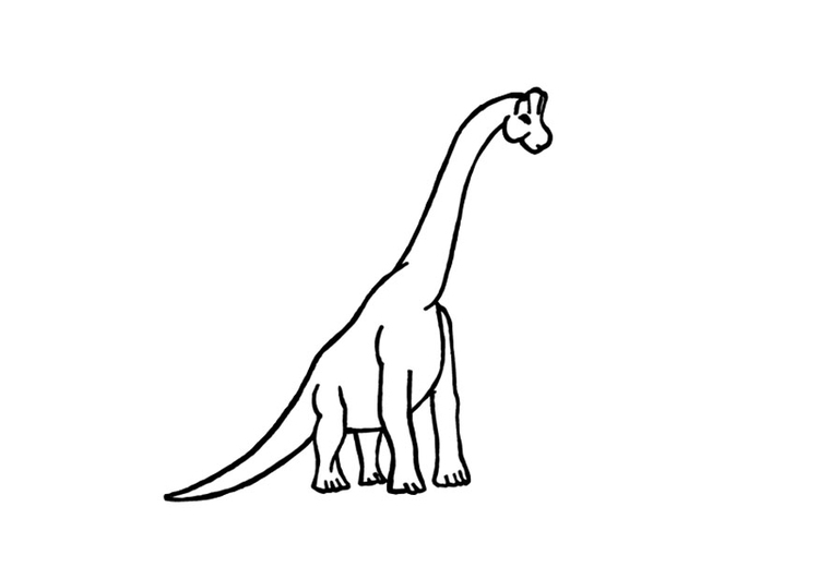Bilde å fargelegge brachiosaurus