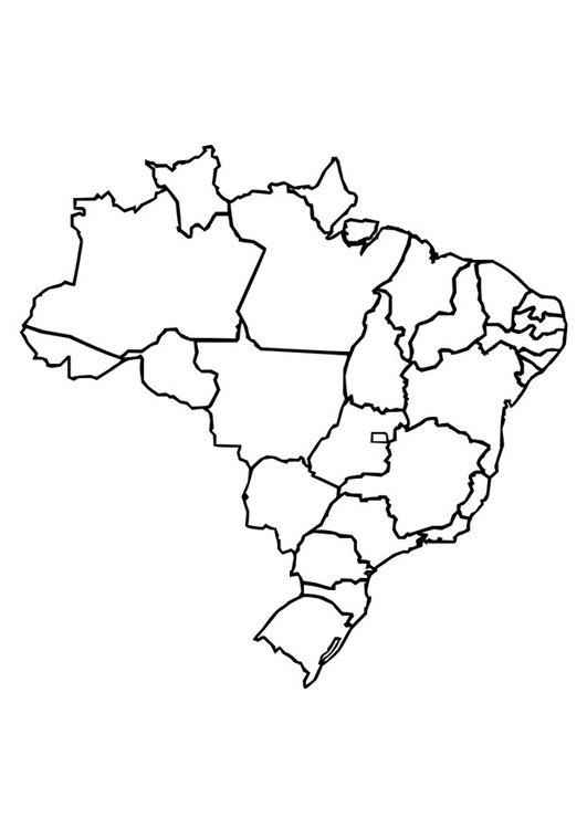 Bilde å fargelegge Brazil