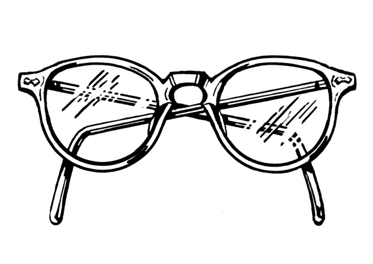 Bilde å fargelegge briller