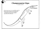 Bilder � fargelegge Champosaurus