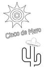 Bilder � fargelegge Cinco de mayo