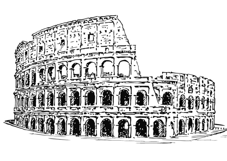 Bilde å fargelegge Colosseum