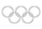 Bilder � fargelegge de olympiske ringer