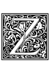 dekorativ alfabet - Z