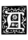 dekorative bokstaver - A