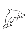 Fargeleggingsbilde delfin