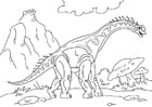 Bilder � fargelegge dinosaur - Diplodocus