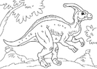 Bilder � fargelegge dinosaur - Parasaurolophus