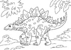 Bilder � fargelegge dinosaur - Stegosaurus