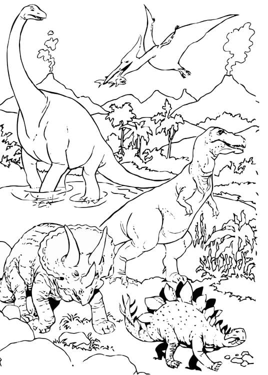 Dinosaurer i landskapet