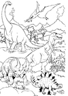 Dinosaurer i landskapet