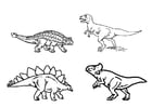Bilde å fargelegge dinosaurer