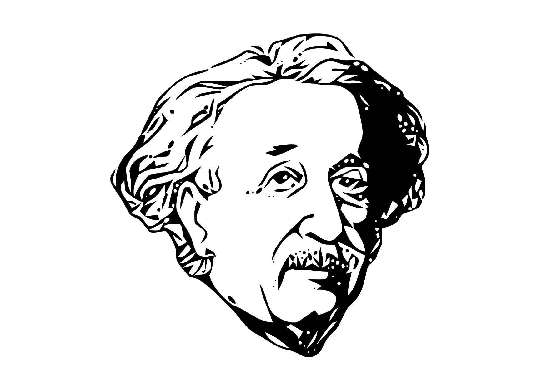 Bilde å fargelegge Einstein