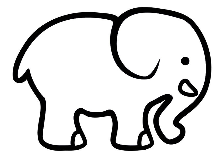Bilde å fargelegge elefant