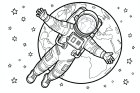 en astronaut i rommet