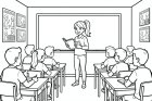 en lærer i klasserommet
