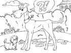 en stor hund og en liten hund