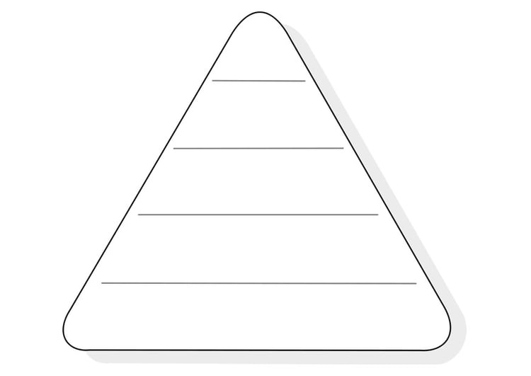 Bilde å fargelegge en tom matpyramide