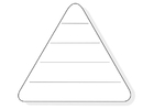 en tom matpyramide