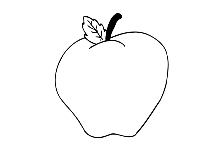 Bilde å fargelegge eple