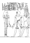 Bilder � fargelegge Farao Amenophsis III