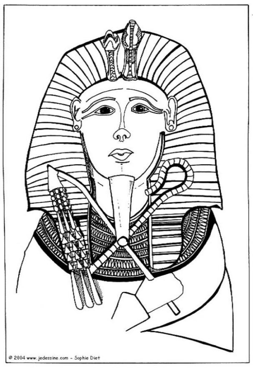 Bilde å fargelegge farao