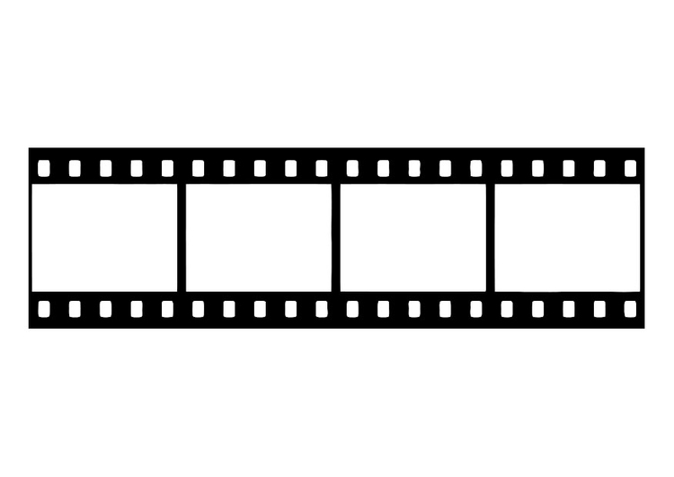Bilde å fargelegge filmstrip, filmnegativ