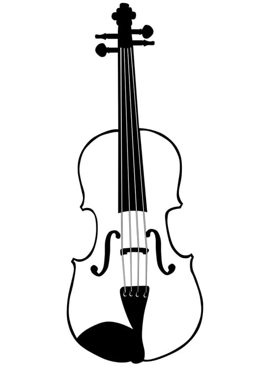 Bilde å fargelegge fiolin