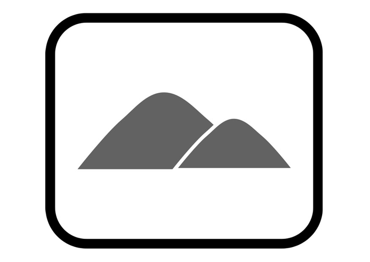 Bilde å fargelegge fjell
