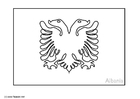 flagg fra Albania