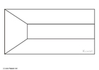 Bilde å fargelegge flagg fra Kuwait