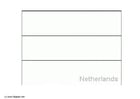 Bilder � fargelegge flagg fra Nederland