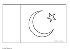 Bilder � fargelegge flagg fra Pakistan
