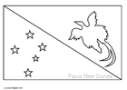 Bilder � fargelegge flagg fra Papua Ny-Guinea