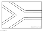 flagg fra Sør-Afrika