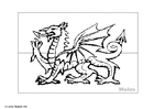 flagg fra Wales