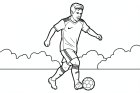 fotballspiller i aksjon