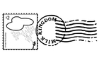 frimerke med stempel