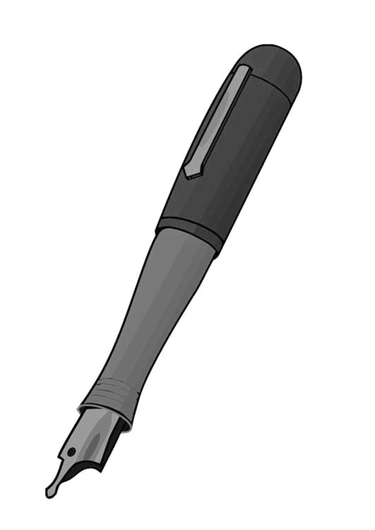 Bilde å fargelegge fyllepenn