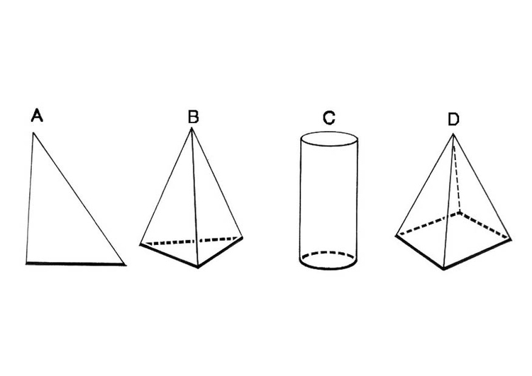 Bilde å fargelegge geometriske figurer - base