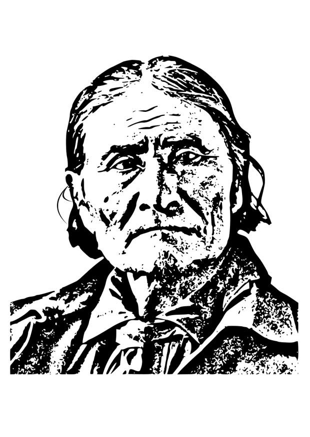 Bilde å fargelegge Geronimo
