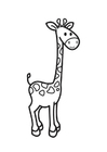 Fargeleggingsbilde giraff