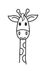 Bilder � fargelegge giraffhode