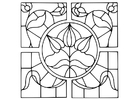 glass med blomstermotiv