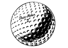 Bilde å fargelegge golfball
