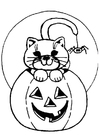 gresskar og katt - Halloween