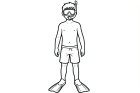 gutt med snorkel