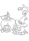 Bilder � fargelegge Halloween gresskar